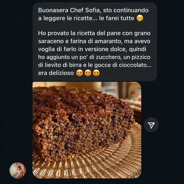 Messaggio reale di una cliente