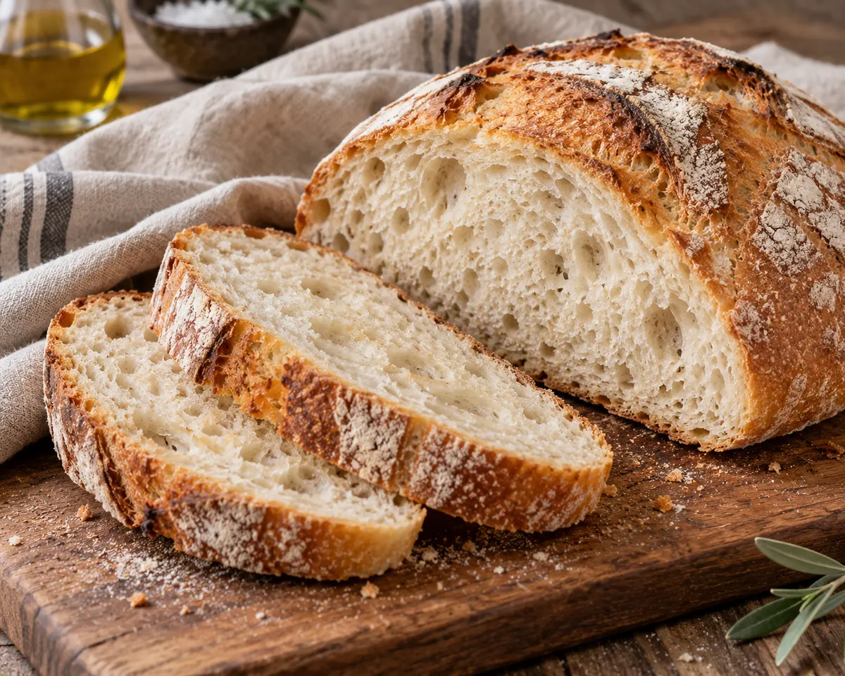 Pane casereccio tagliato
